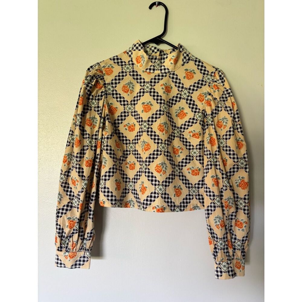 Glamorous The Label Cottagecore Grannycore blouse. Size 8